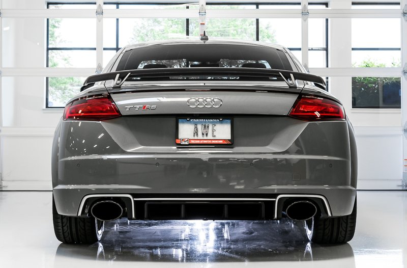 AWE Tuning 18-19 Audi TT RS 2.5L Turbo Coupe 8S/MK3 SwitchPath Exhaust w/Diamond Black RS-Style Tips - Image 3
