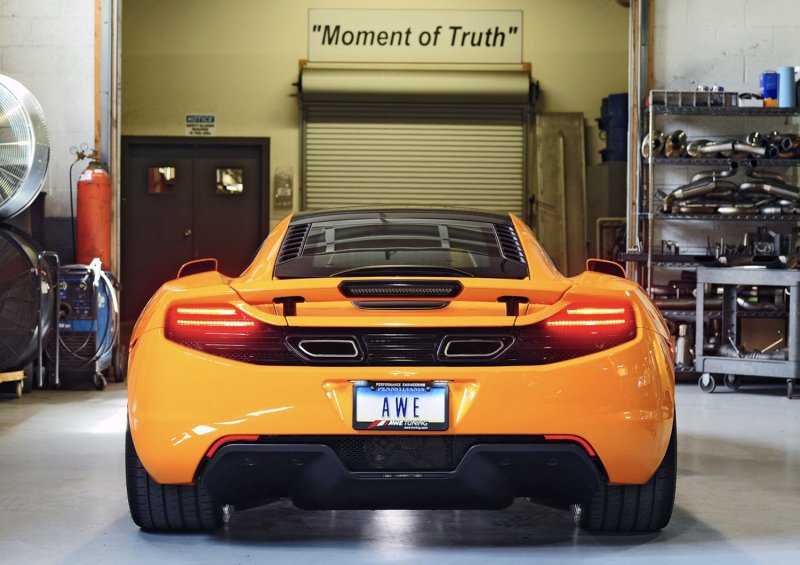 AWE Tuning McLaren MP4-12C Performance Exhaust - Machined Tips - Image 4