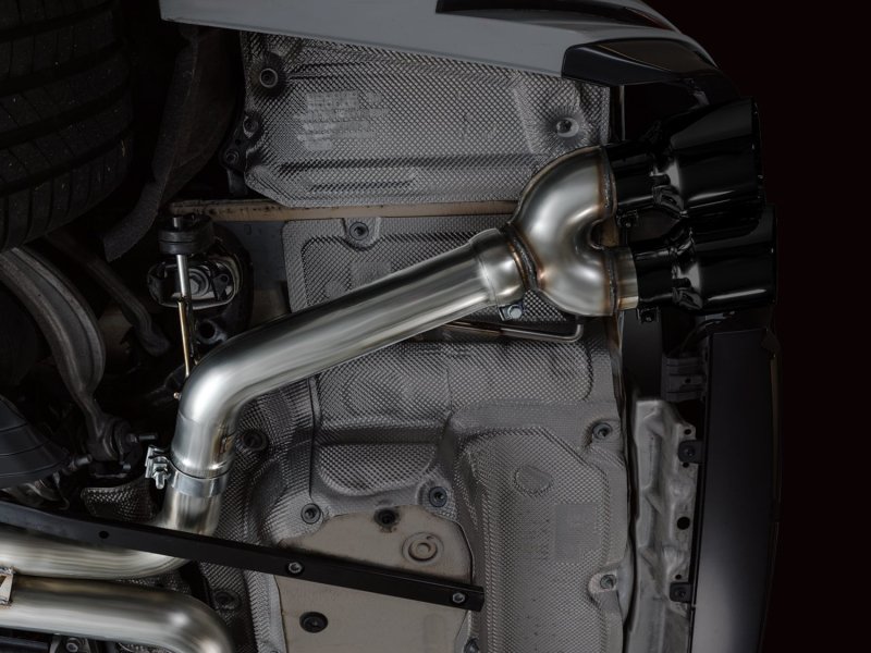 AWE Tuning 19-23 Audi C8 S6/S7 2.9T V6 AWD Track Edition Exhaust - Diamond Black Tips - Image 4