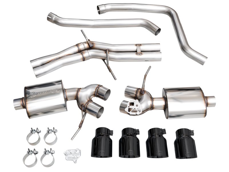 AWE Tuning 19-21 Porsche Macan 3.0T/2.9TT Touring Edition Catback Exhaust w/ Diamond Black Tips - Image 8