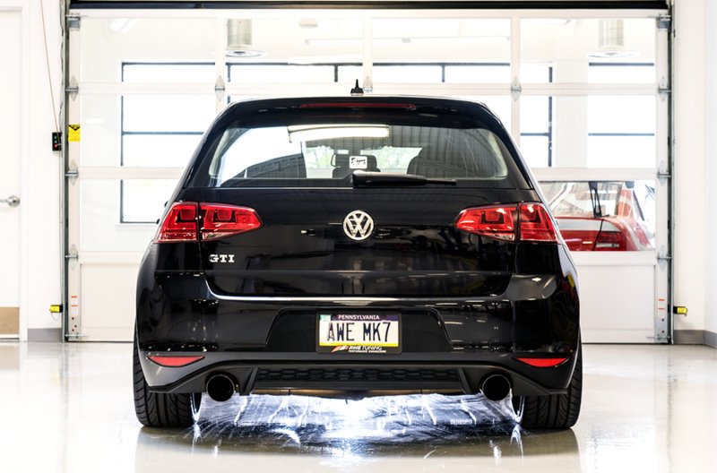 AWE Tuning VW MK7 GTI Touring Edition Exhaust - Diamond Black Tips - Image 4