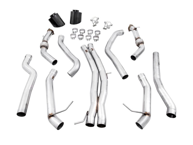 AWE Tuning Audi B9.5 RS 5 Coupe Track Edition Exhaust - RS-Style Diamond Black Tips - Image 5