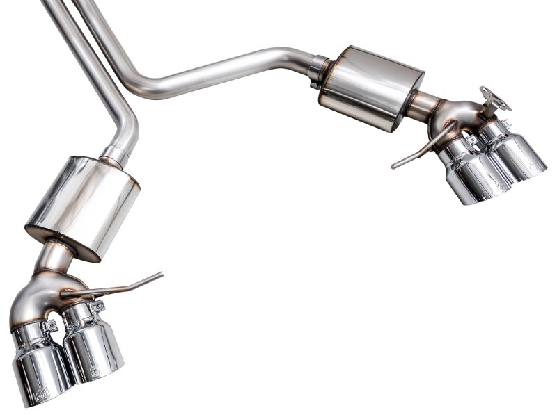 AWE Tuning 2022+ Porsche Macan 2.9TT Touring Edition Catback Exhaust w/ Chrome Silver Tips - Image 6