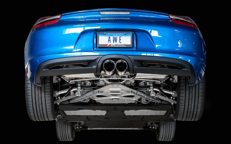 AWE Tuning Porsche 981 Performance Exhaust System - w/Diamond Black Tips - Image 2