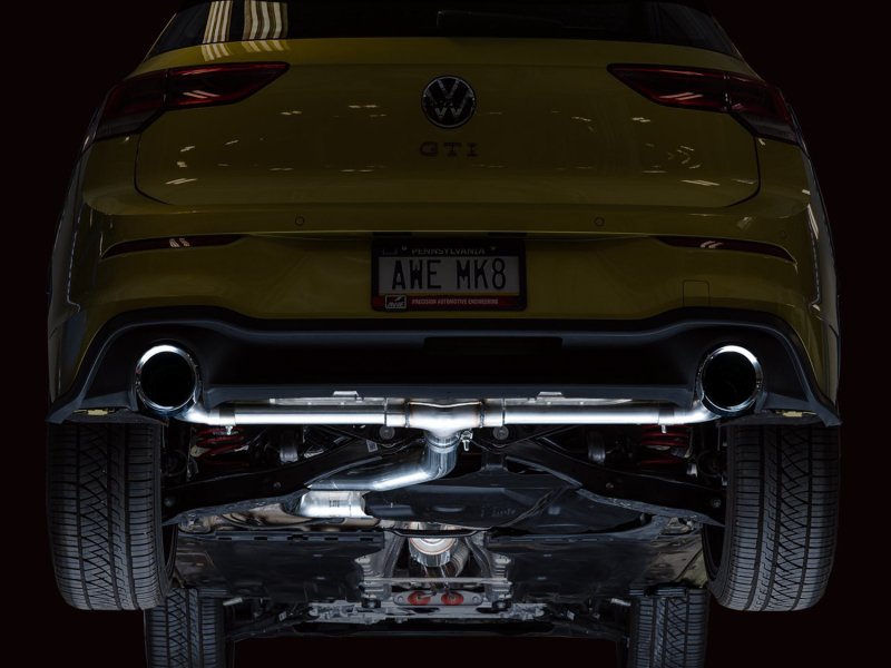 AWE 2022 VW GTI MK8 Track Edition Exhaust - Chrome Silver Tips - Image 9
