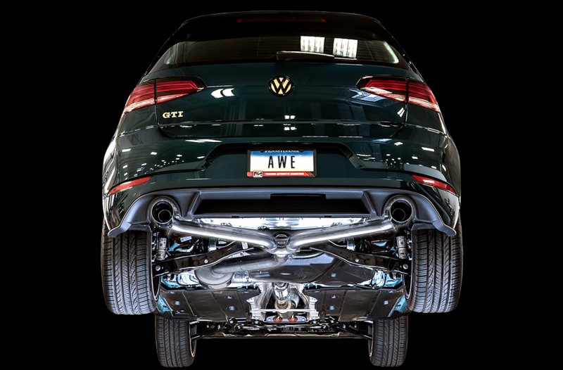 AWE Tuning Volkswagen GTI MK7.5 2.0T Touring Edition Exhaust w/Chrome Silver Tips 102mm - Image 2
