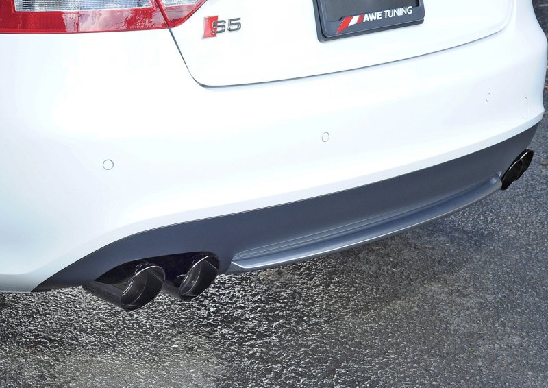AWE Tuning B8 / B8.5 S5 Cabrio Touring Edition Exhaust - Non-Resonated - Diamond Black Tips - Image 3