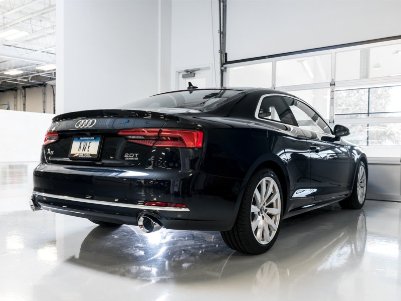AWE Tuning Audi B9 A5 Touring Edition Exhaust Dual Outlet - Chrome Silver Tips (Includes DP) - Image 3