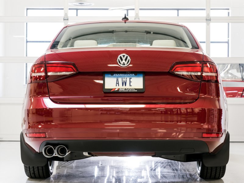 AWE Tuning 09-14 Volkswagen Jetta Mk6 1.4T Track Edition Exhaust - Chrome Silver Tips - Image 3
