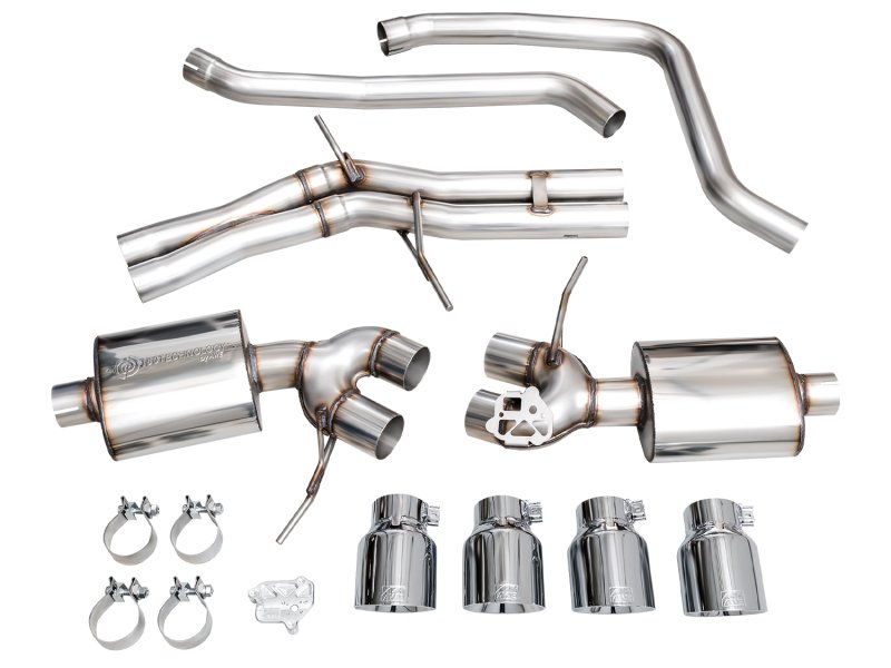 AWE Tuning 19-21 Porsche Macan 3.0T/2.9TT Touring Edition Catback Exhaust w/ Chrome Silver Tips - Image 6
