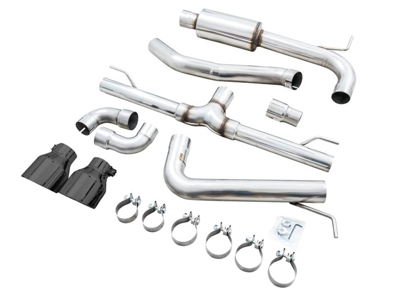 AWE 2022 VW GTI MK8 Track Edition Exhaust - Diamond Black Tips - Image 8