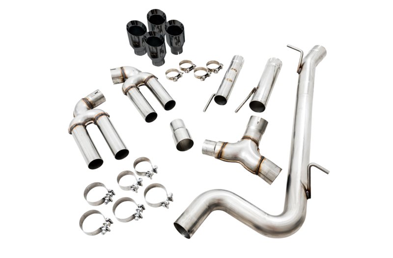 AWE Tuning Audi 8V S3 Track Edition Exhaust w/Diamond Black Tips 102mm - Image 2