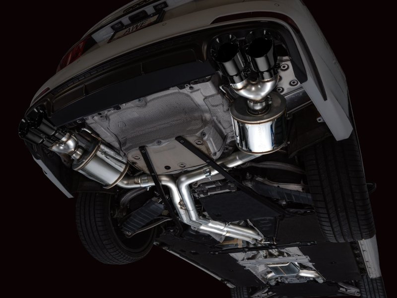 AWE Tuning 19-23 Audi C8 S6/S7 2.9T V6 AWD Touring Edition Exhaust - Diamond Black Tips - Image 5