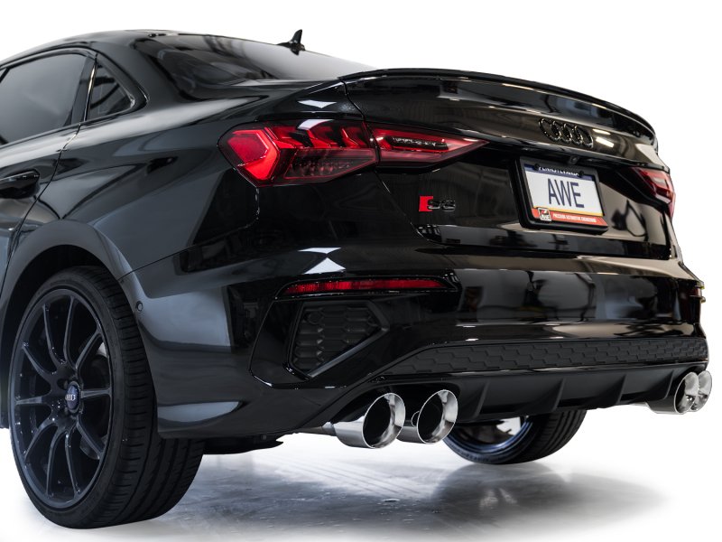 AWE 22-24 Audi 8Y S3 Track Edition Exhaust - Chrome Silver Tips - Image 5