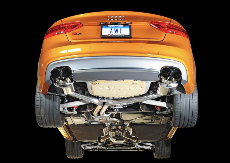 AWE Tuning Audi B8.5 S5 3.0T Touring Edition Exhaust System - Diamond Black Tips (102mm) - Image 2