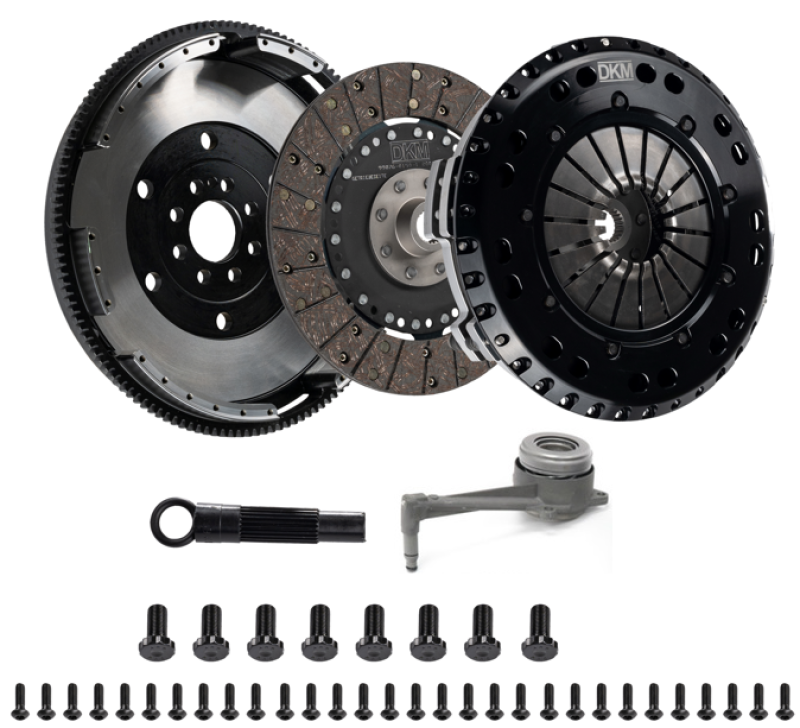 DKM Clutch 2.0 VW/Audi A3 TSI 8 Bolt Motor MS Twin Disc Clutch w/Steel Flywheel (660 ft/lbs Torque) - Image 2
