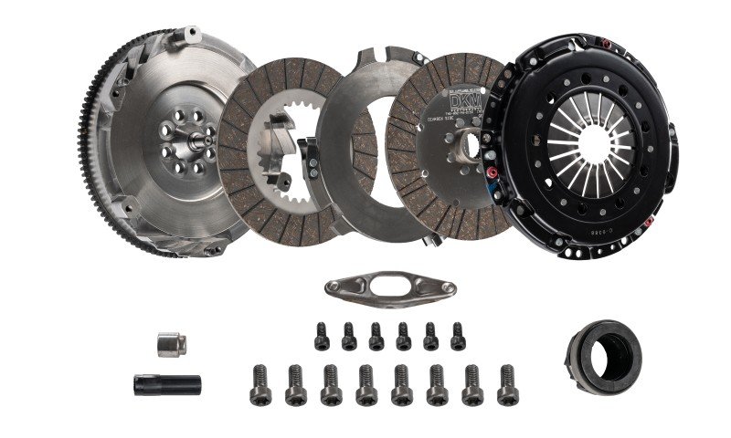 DKM Clutch BMW E9X 335i MS Organic Twin Disc Clutch Kit w/Flywheel (660 ft/lbs Torque) - Image 2