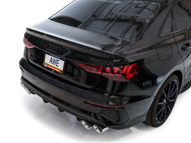 AWE 22-24 Audi 8Y S3 Track Edition Exhaust - Chrome Silver Tips - Image 4