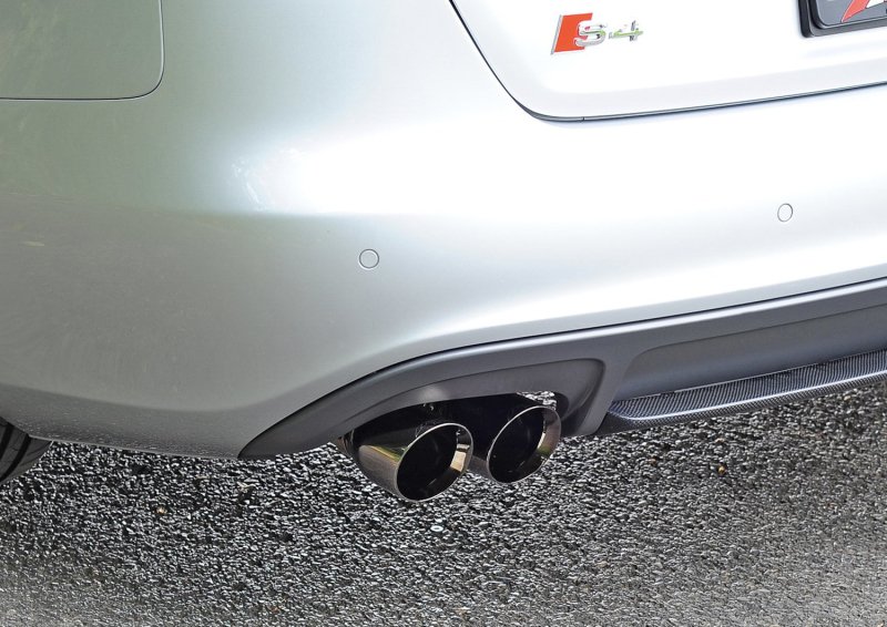 AWE Tuning Audi B8 / B8.5 S4 3.0T Touring Edition Exhaust - Diamond Black Tips (90mm) - Image 3