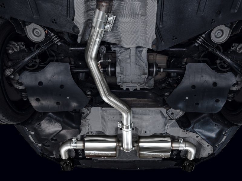 AWE 19-23 BMW 330i / 21-23 BMW 430i Base G2X Touring (Excl.Conv) Axle Back Exhaust - Diamond Black - Image 3