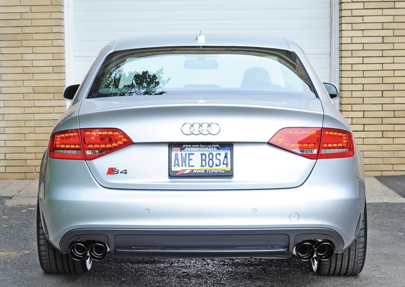 AWE Tuning Audi B8 / B8.5 S4 3.0T Touring Edition Exhaust - Diamond Black Tips (90mm) - Image 2