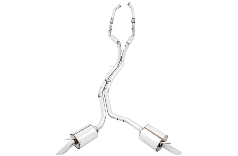 AWE Tuning Audi B9 SQ5 Resonated Touring Edition Cat-Back Exhaust - No Tips (Turn Downs) - Image 2