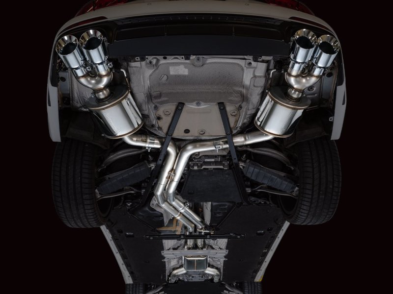 AWE Tuning 19-23 Audi C8 S6/S7 2.9T V6 AWD Touring Edition Exhaust - Chrome Silver Tips - Image 3
