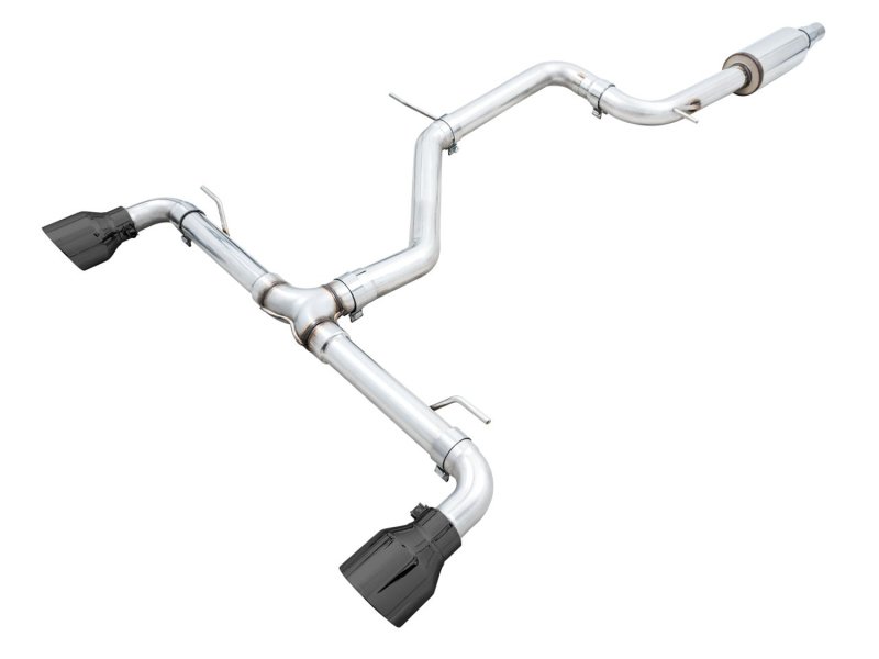 AWE 2022 VW GTI MK8 Track Edition Exhaust - Diamond Black Tips