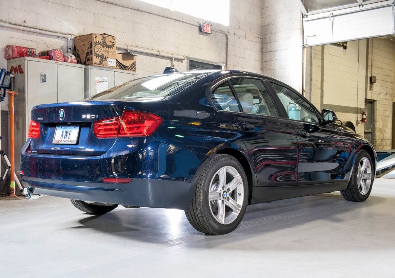 AWE Tuning BMW F30 320i Touring Exhaust & Performance Mid Pipe - Chrome Silver Tip (102mm) - Image 4