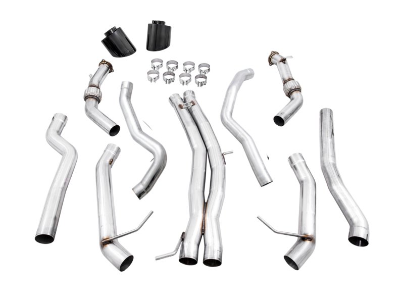 AWE Tuning Audi B9 RS5 Sportback Track Edition Exhaust- Non Resonated - Diamond Black RS-Style Tips - Image 4