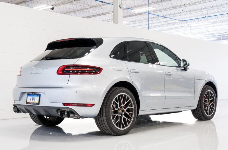 AWE Tuning Porsche Macan Touring Edition Exhaust System - Diamond Black 102mm Tips - Image 3