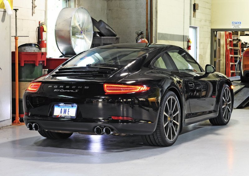 AWE Tuning Porsche 991 SwitchPath Exhaust for Non-PSE Cars Chrome Silver Tips - Image 3