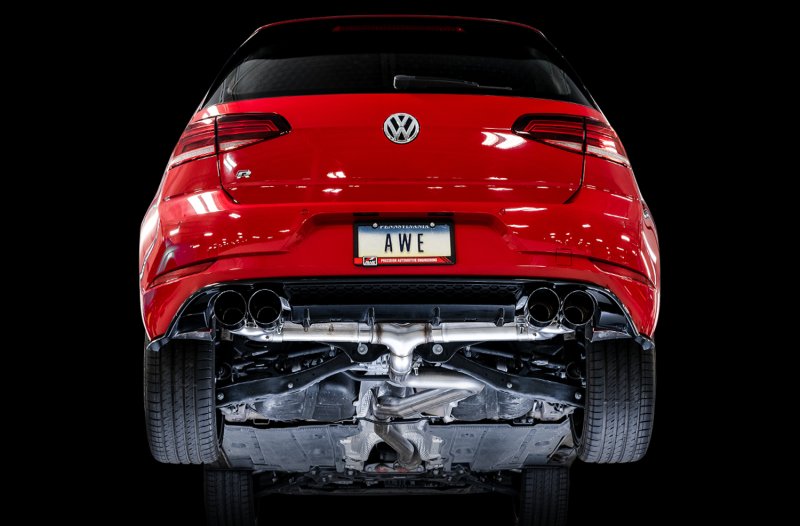 AWE Tuning MK7.5 Golf R Track Edition Exhaust w/Diamond Black Tips 102mm - Image 2