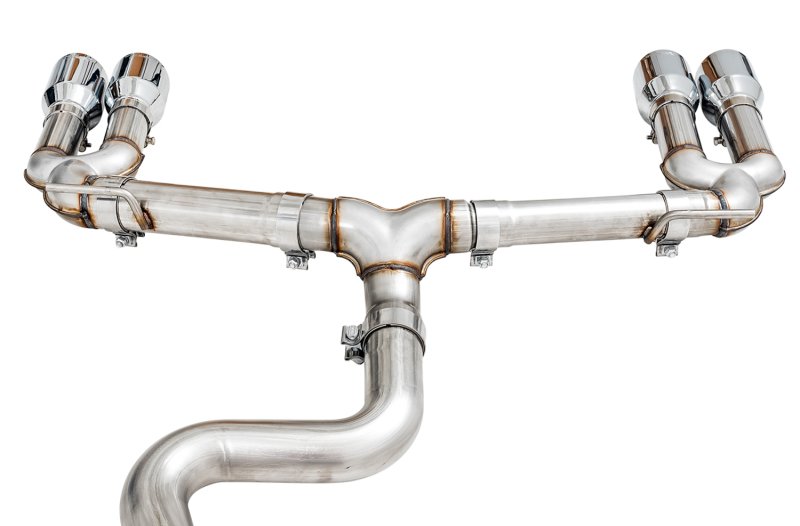 AWE Tuning Audi 8V S3 Track Edition Exhaust w/Chrome Silver Tips 102mm - Image 2