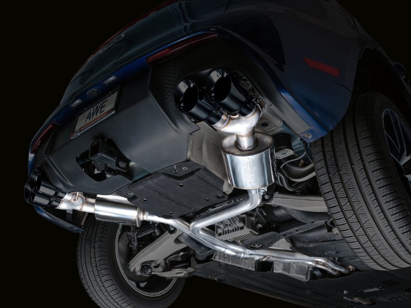 AWE Tuning 19-21 Porsche Macan 3.0T/2.9TT Touring Edition Catback Exhaust w/ Diamond Black Tips - Image 10
