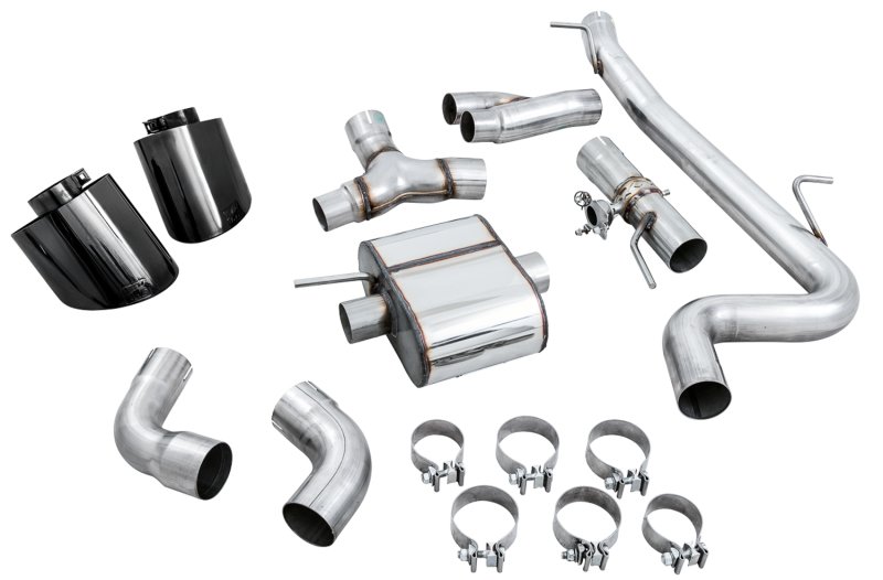 AWE Tuning 18-19 Audi TT RS 2.5L Turbo Coupe 8S/MK3 SwitchPath Exhaust w/Diamond Black RS-Style Tips - Image 2