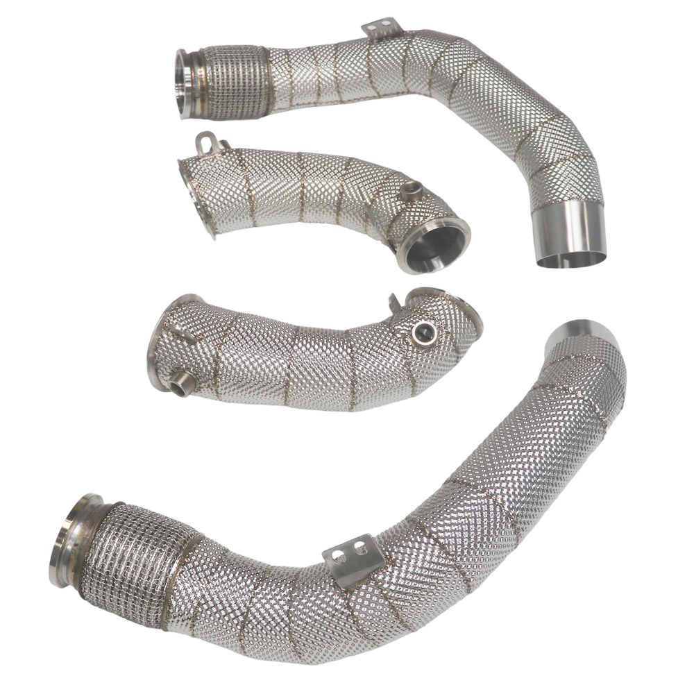 Untd. Performance Catless Downpipe W/ Shield - BMW M5 M8 F90/F91/F92/F93 2017-2021 S63 V8 - Image 3