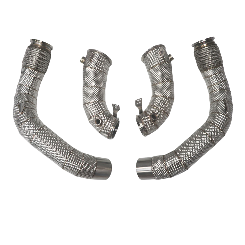 Untd. Performance Catless Downpipe W/ Shield - BMW M5 M8 F90/F91/F92/F93 2017-2021 S63 V8 - Image 5