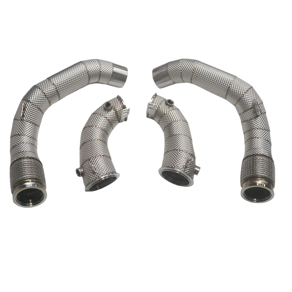 Untd. Performance Catless Downpipe W/ Shield - BMW M5 M8 F90/F91/F92/F93 2017-2021 S63 V8 - Image 4