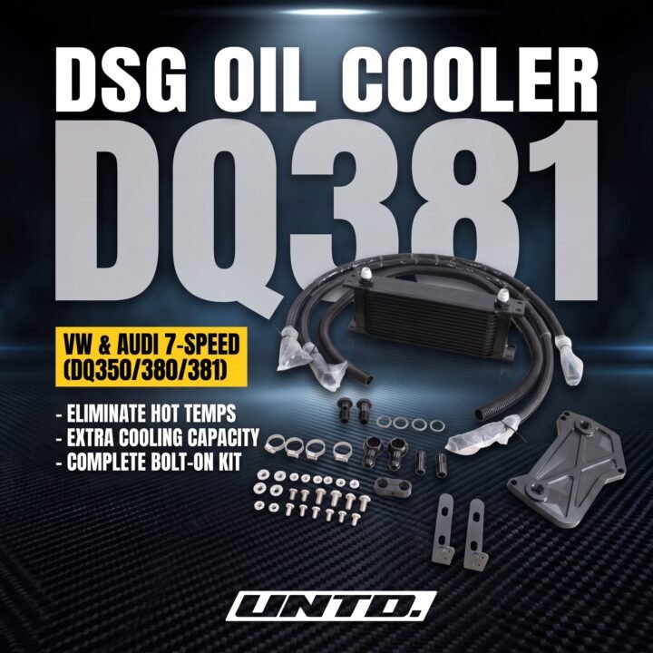 Untd. Performance Transmission Oil Cooler Kit - VAG Audi 8V 8S 8Y VW Mk7 Mk8 DSG 7-Speed DQ350 DQ380 DQ381
