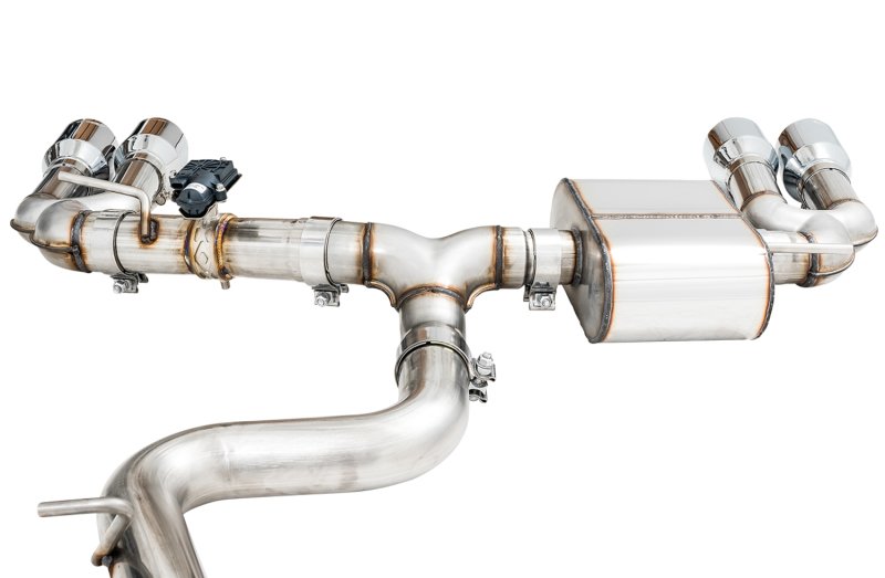 AWE Tuning Audi 8V S3 SwitchPath Exhaust w/Chrome Silver Tips 102mm - Image 2