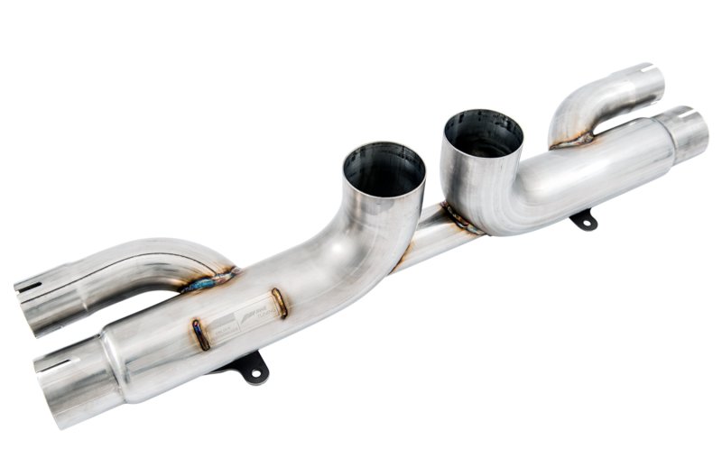 AWE Tuning Porsche 991 GT3 / RS Center Muffler Delete - Diamond Black Tips - Image 3