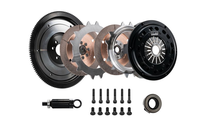 DKM Clutch 09-10 BMW N54 135i 335i 535i E90 E92 Segmented Ceramic Twin Disc Clutch Kit w/Flywheel (850 ft/lbs Torque)