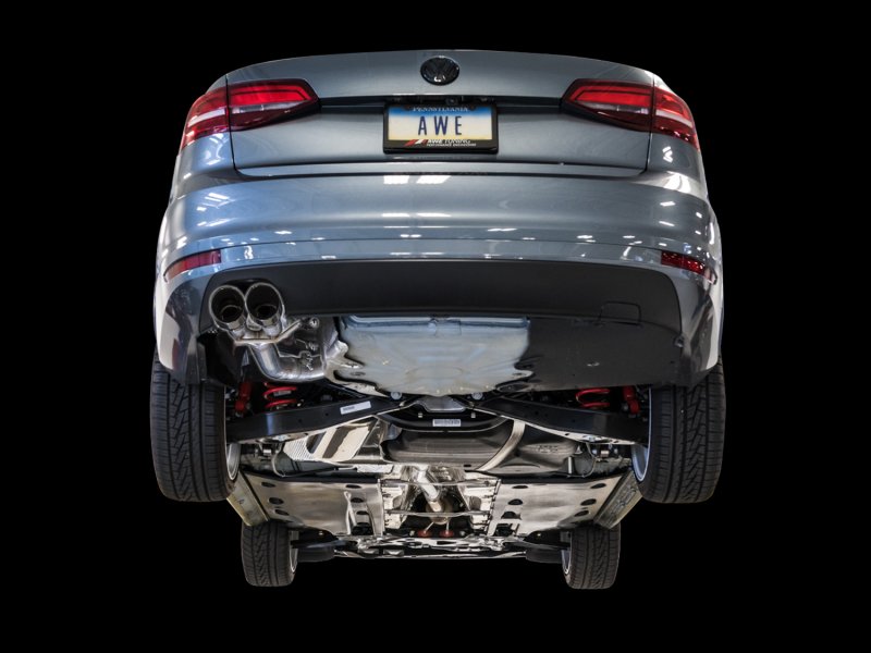 AWE Tuning 09-14 Volkswagen Jetta Mk6 1.4T Track Edition Exhaust - Chrome Silver Tips - Image 4
