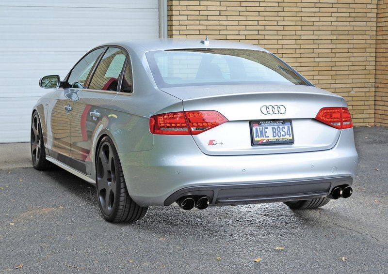 AWE Tuning Audi B8 / B8.5 S4 3.0T Touring Edition Exhaust - Diamond Black Tips (90mm) - Image 4