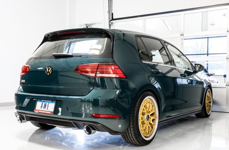 AWE Tuning Volkswagen GTI MK7.5 2.0T Touring Edition Exhaust w/Chrome Silver Tips 102mm - Image 3