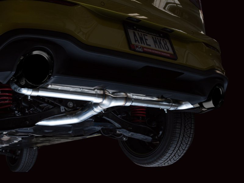 AWE 2022 VW GTI MK8 Touring Edition Exhaust - Diamond Black Tips - Image 4