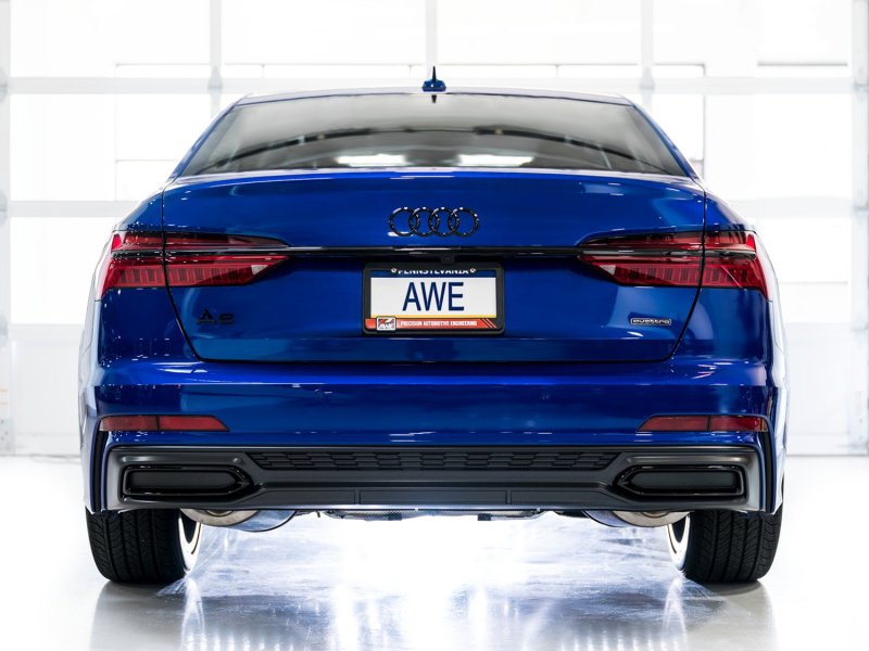 AWE Audi 2019-2023 C8 A6/A7 3.0T Touring Edition Cat-back Exhaust- Turn Downs - Image 6