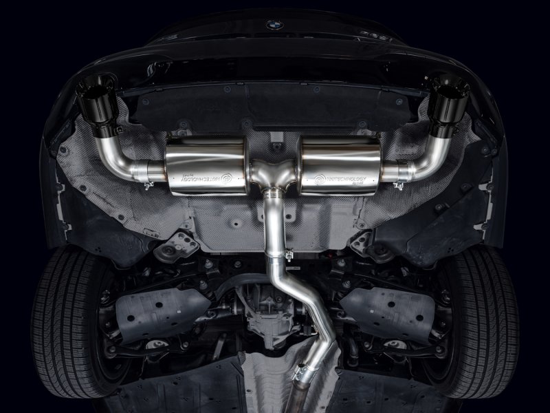 AWE 19-23 BMW 330i / 21-23 BMW 430i Base G2X Touring (Excl.Conv) Axle Back Exhaust - Diamond Black - Image 2