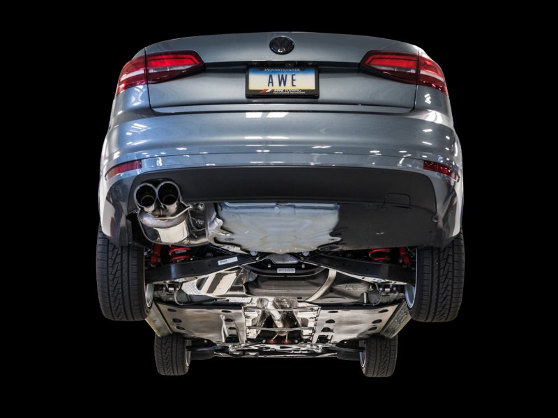 AWE Tuning 09-14 Volkswagen Jetta Mk6 1.4T Touring Edition Exhaust - Chrome Silver Tips - Image 2